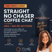 Straight No Chaser Coffee Chat weekly AMA poster